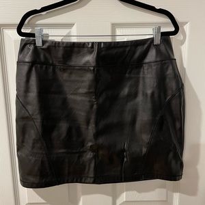 Express Faux Leather Mini Skirt